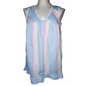 Jennifer Dale Vintage Women’s Bloomer Babydoll Pajamas Set size 11/S Cotton